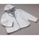 Wms Hood Crop Jacket Ivory